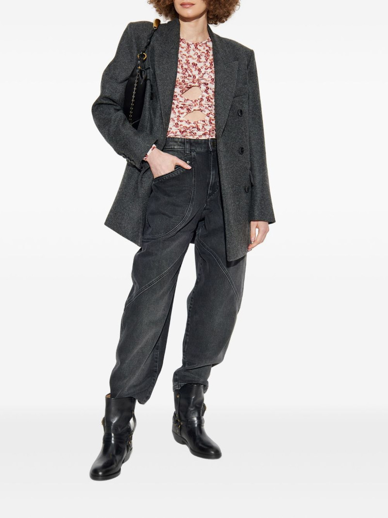 Isabel Marant Catarina panelled jeans outlook