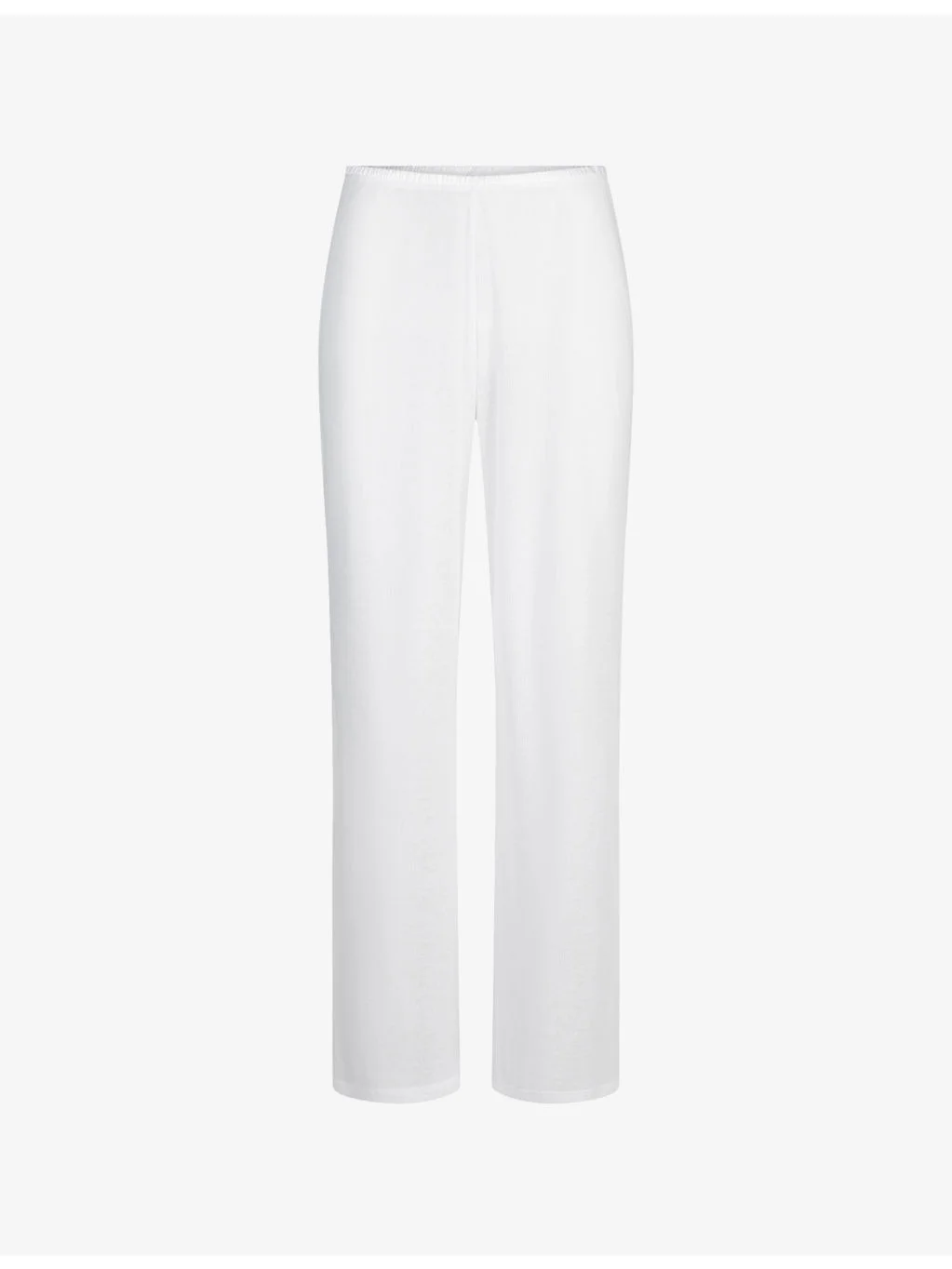 Sheer Cotton Straight-Leg Mid-Rise Woven Jogging Bottoms - 1