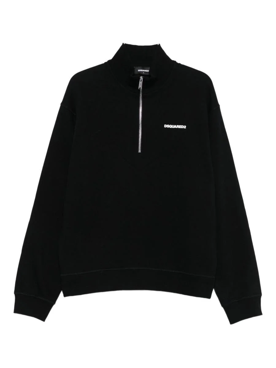 DSQUARED2 Cotton Sweatshirt With Zip - 1