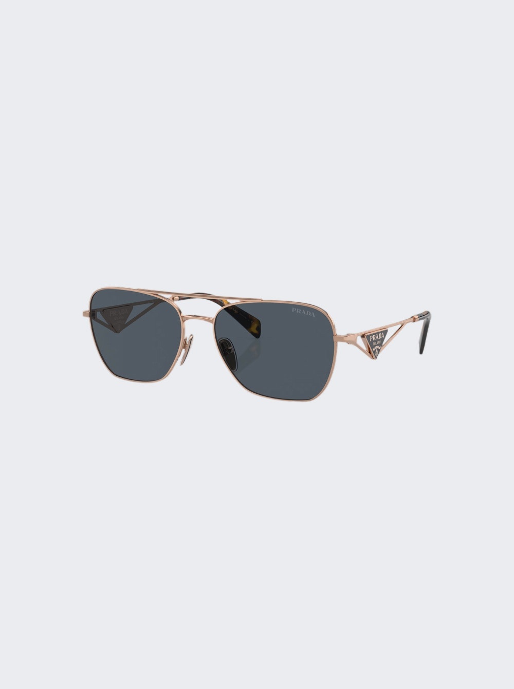 Logo Steel Aviator Sunglasses Navy - 2