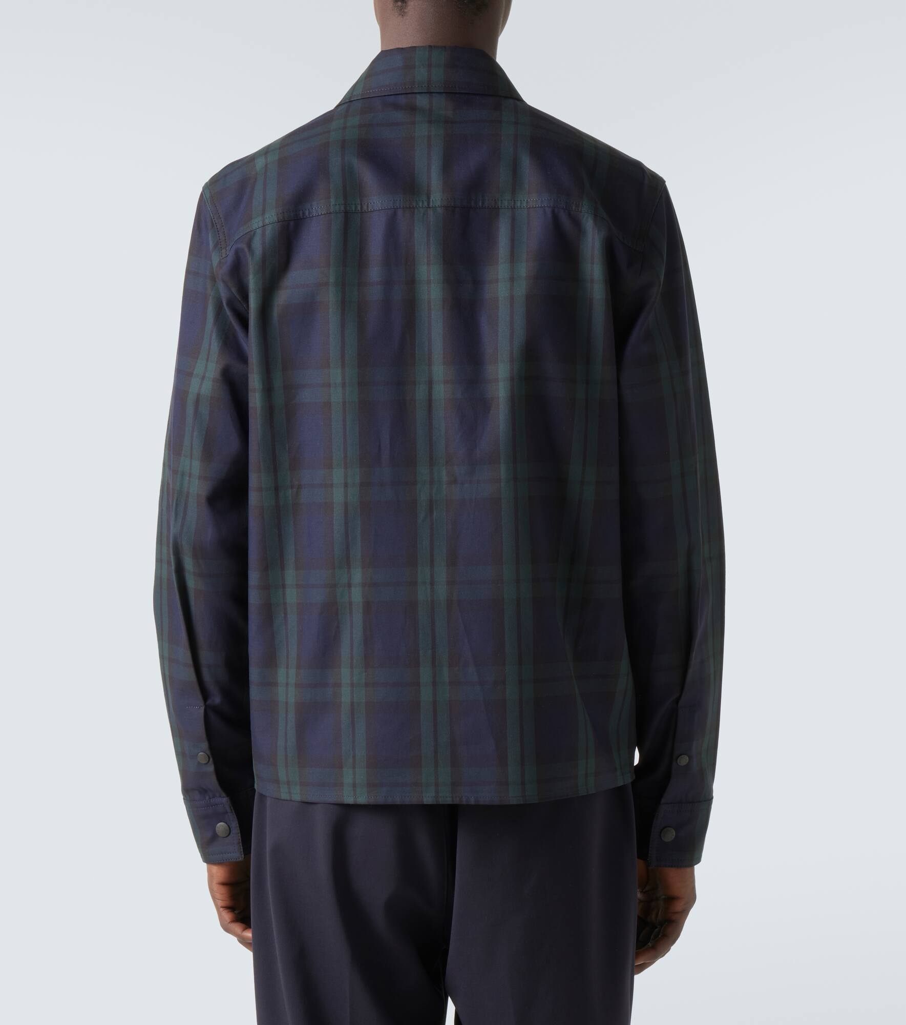 Checked cotton jacket - 4