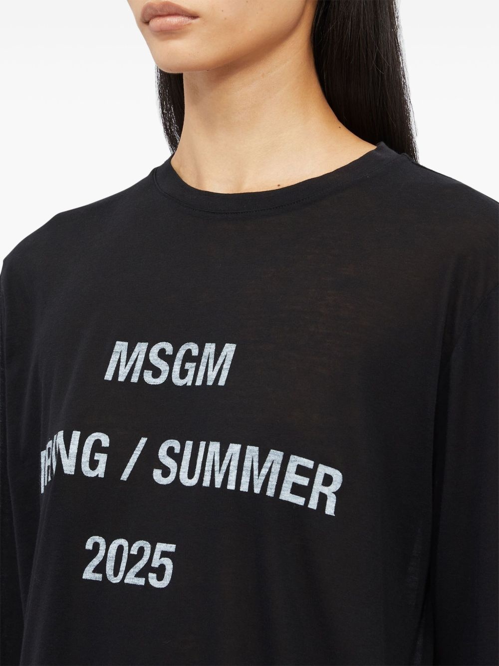 slogan-print cotton T-shirt - 5