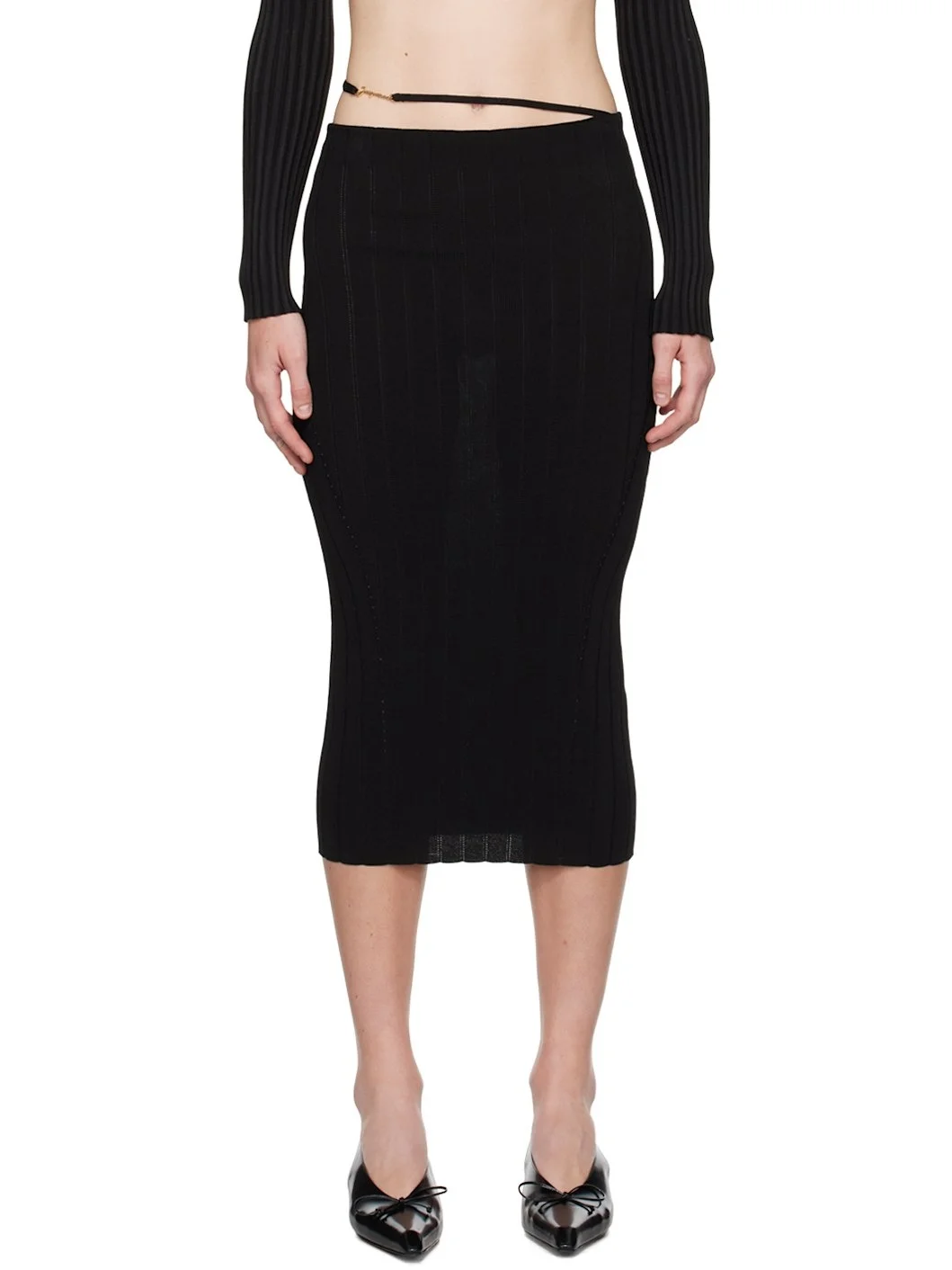 Black Les Classiques 'La jupe Pralù' Midi Skirt - 1