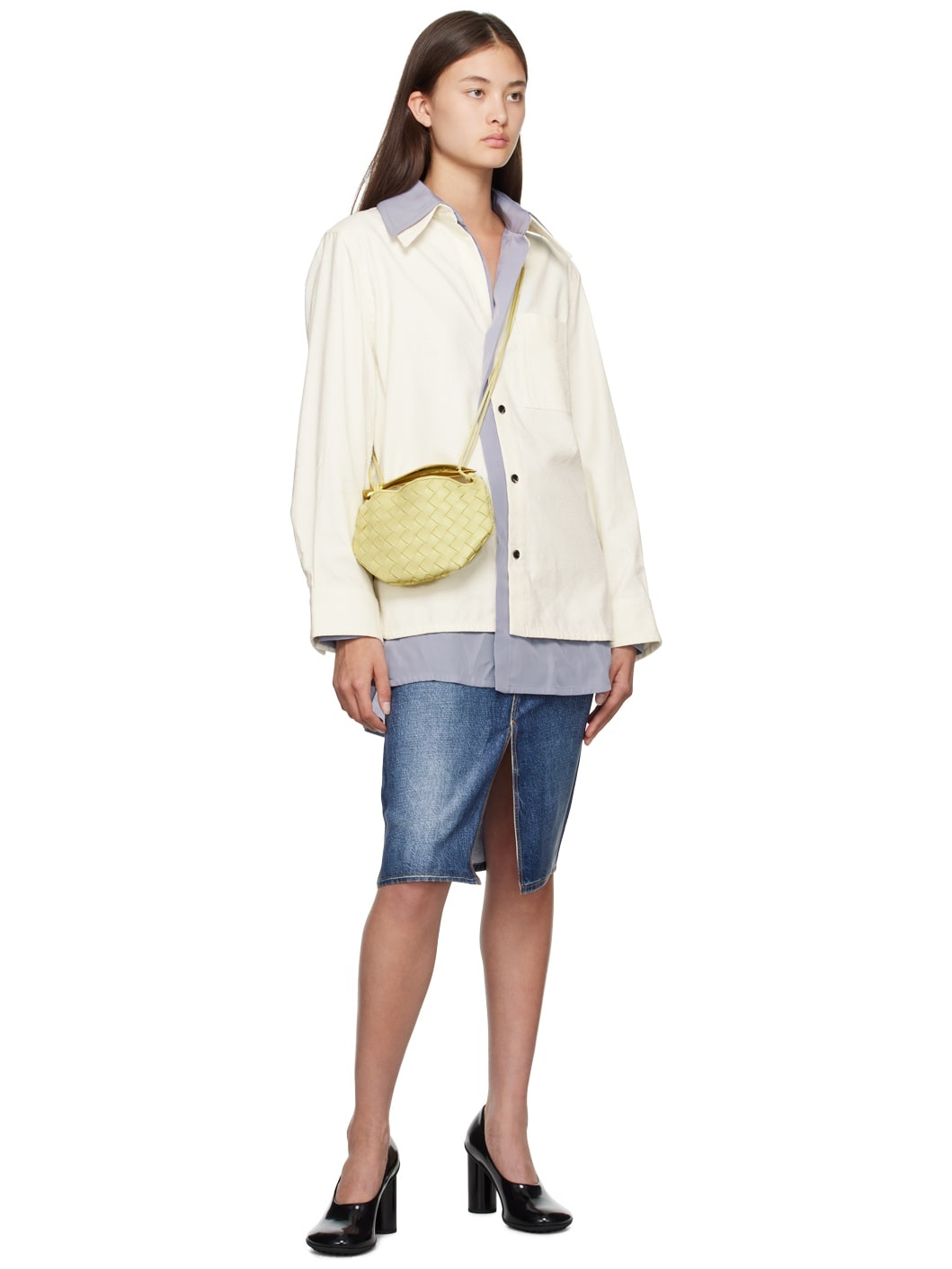 Yellow Mini Sardine Shoulder Bag - 4