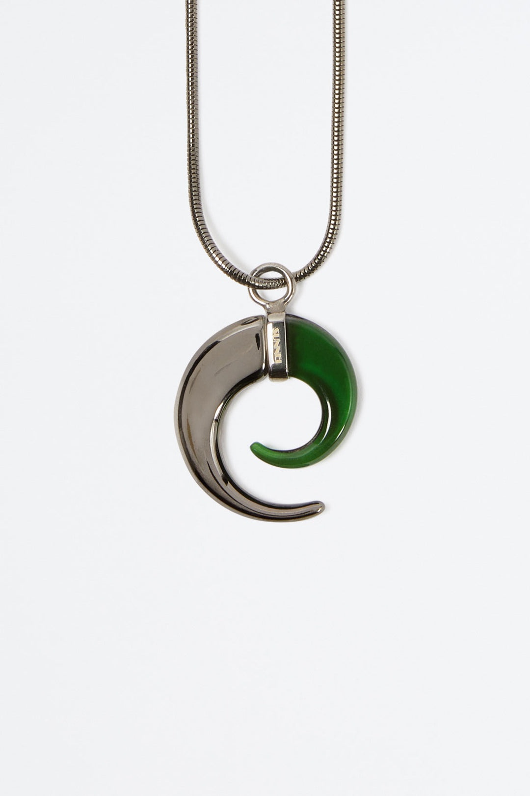 BLACK SPIRAL NECKLACE - 2