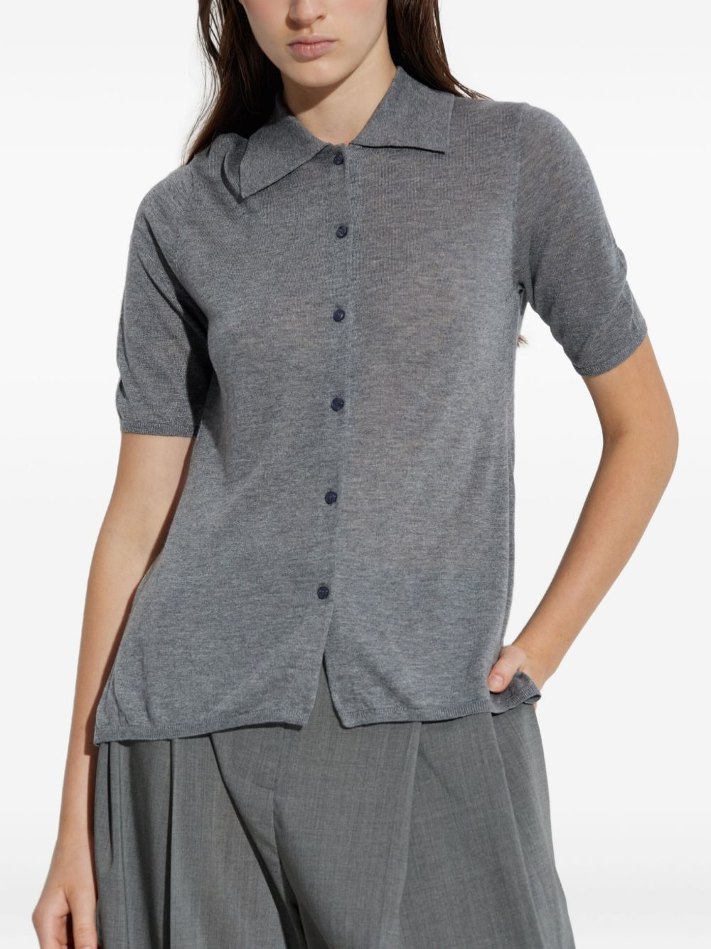 short-sleeve polo top - 3
