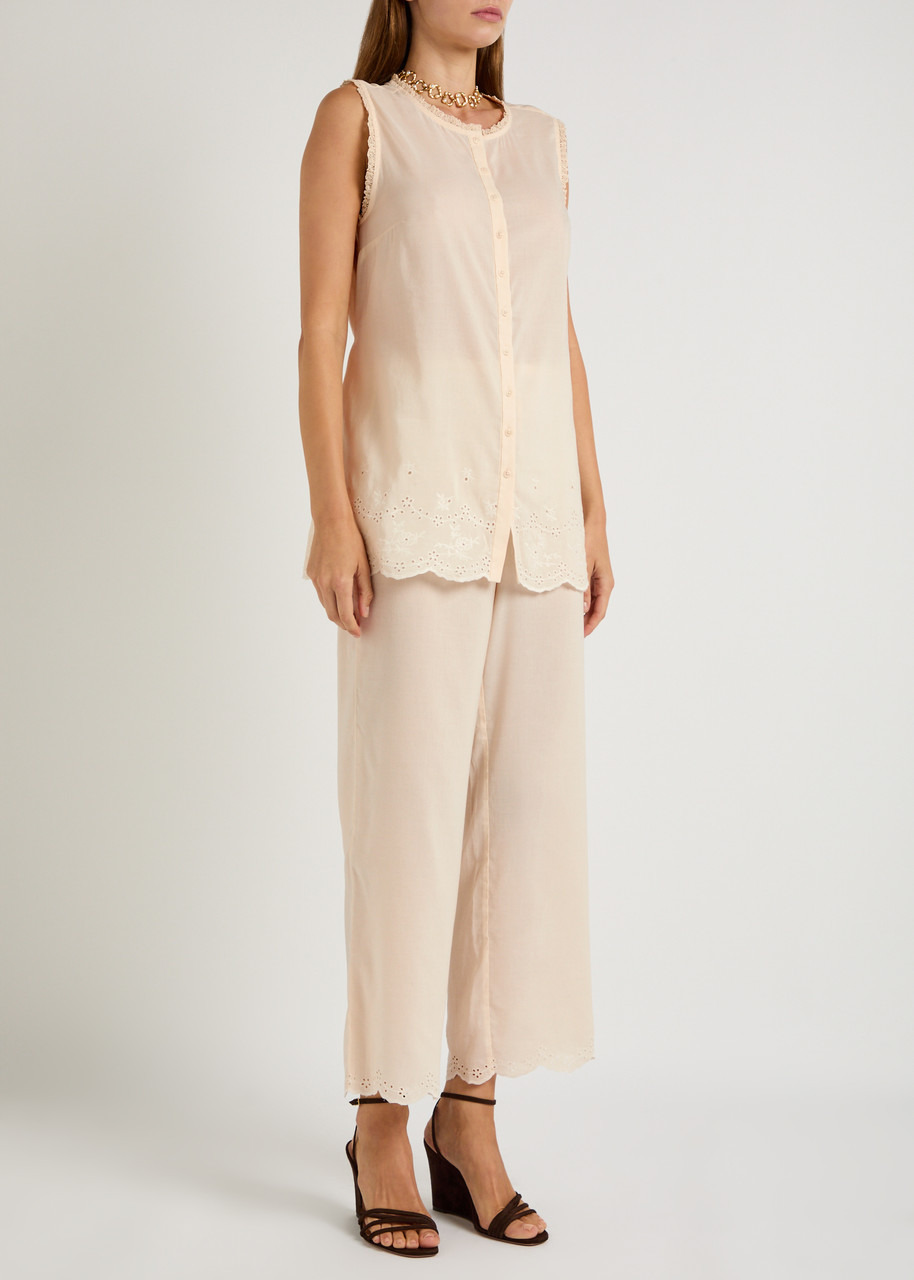 Reformation Willa Cotton-blend top and Trousers set - 2