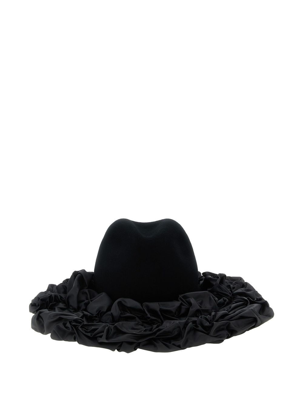 x Hizume ruffled wide-brim hat - 2
