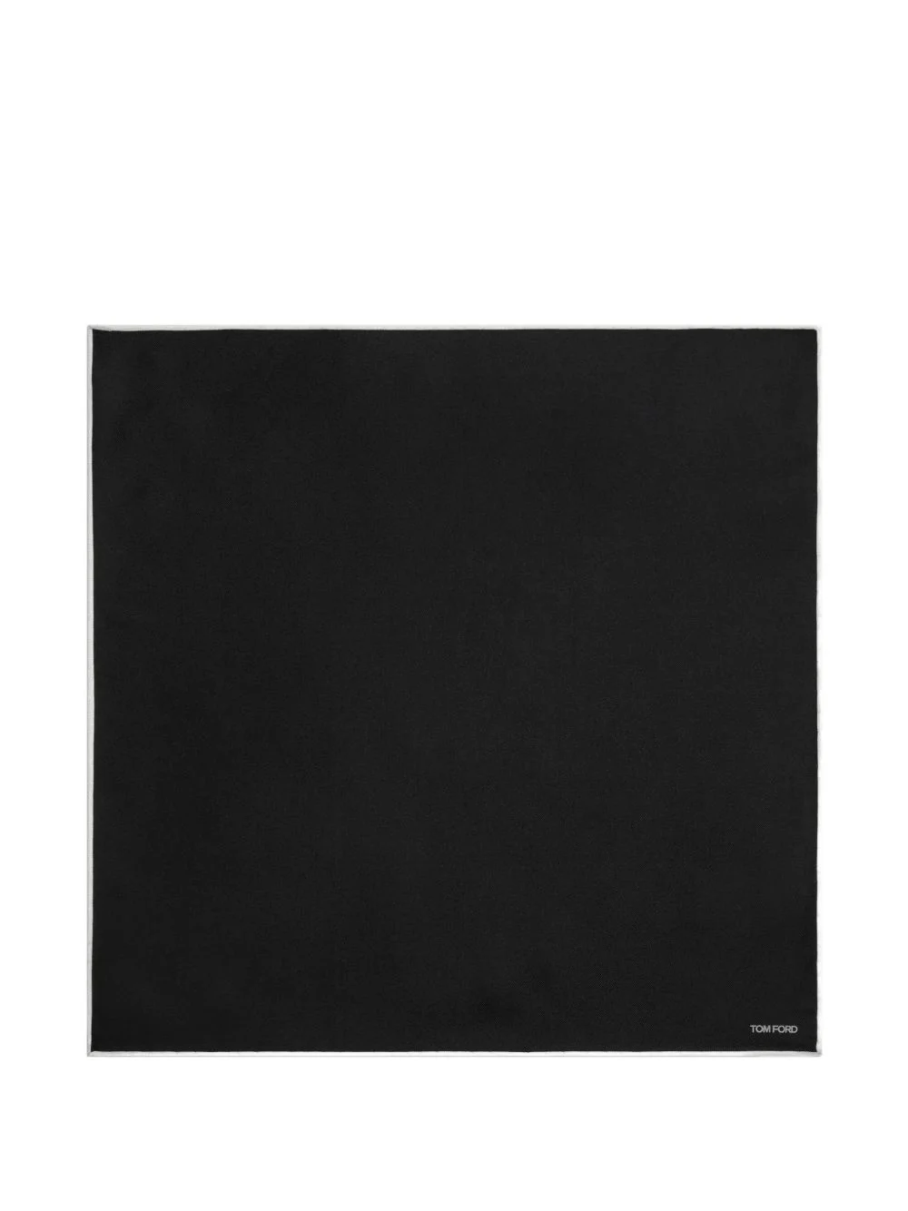 contrast trim scarf - 1