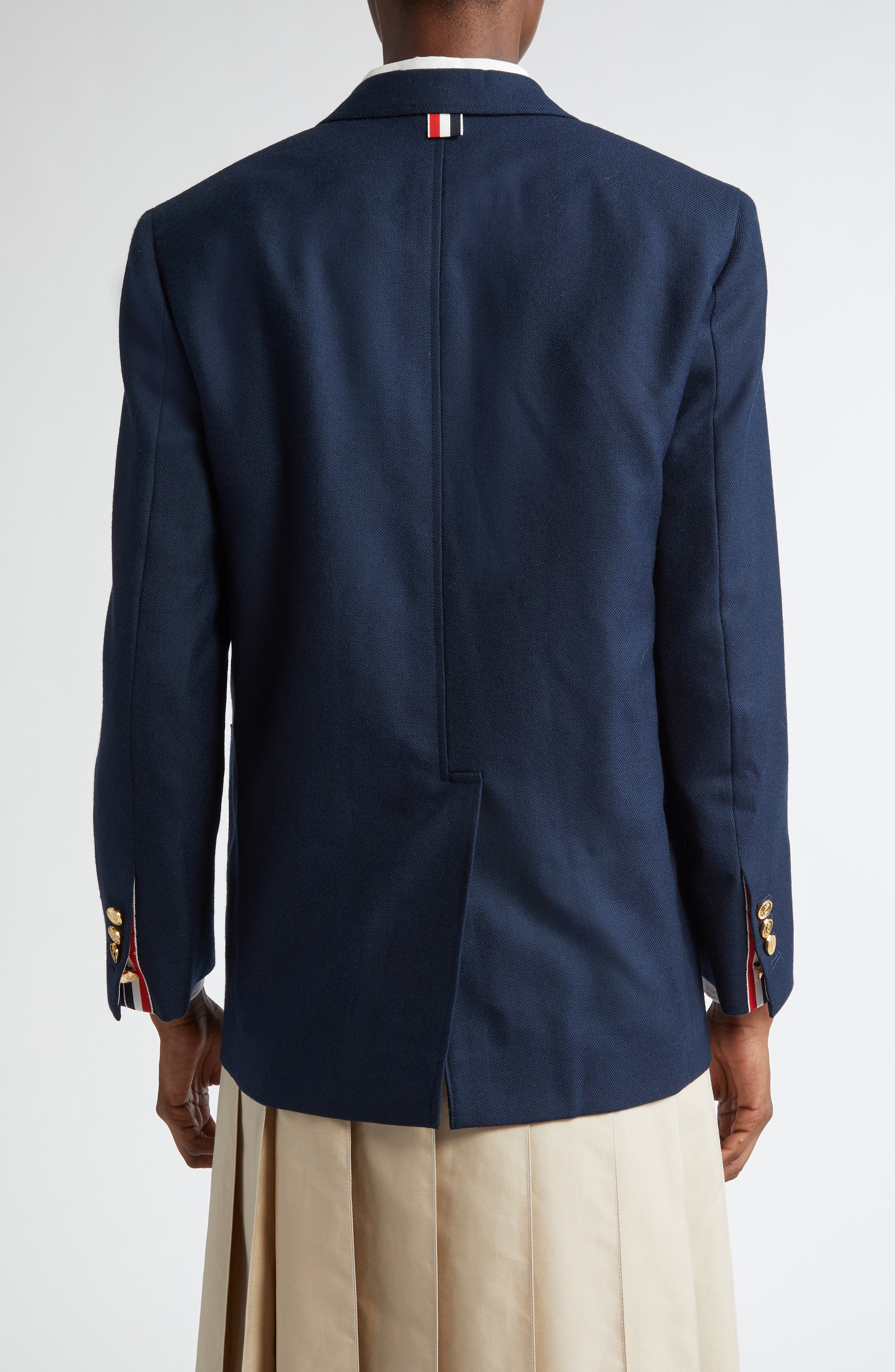 Thom Browne Wool Twill Sport Coat in Navy at Nordstrom - 3