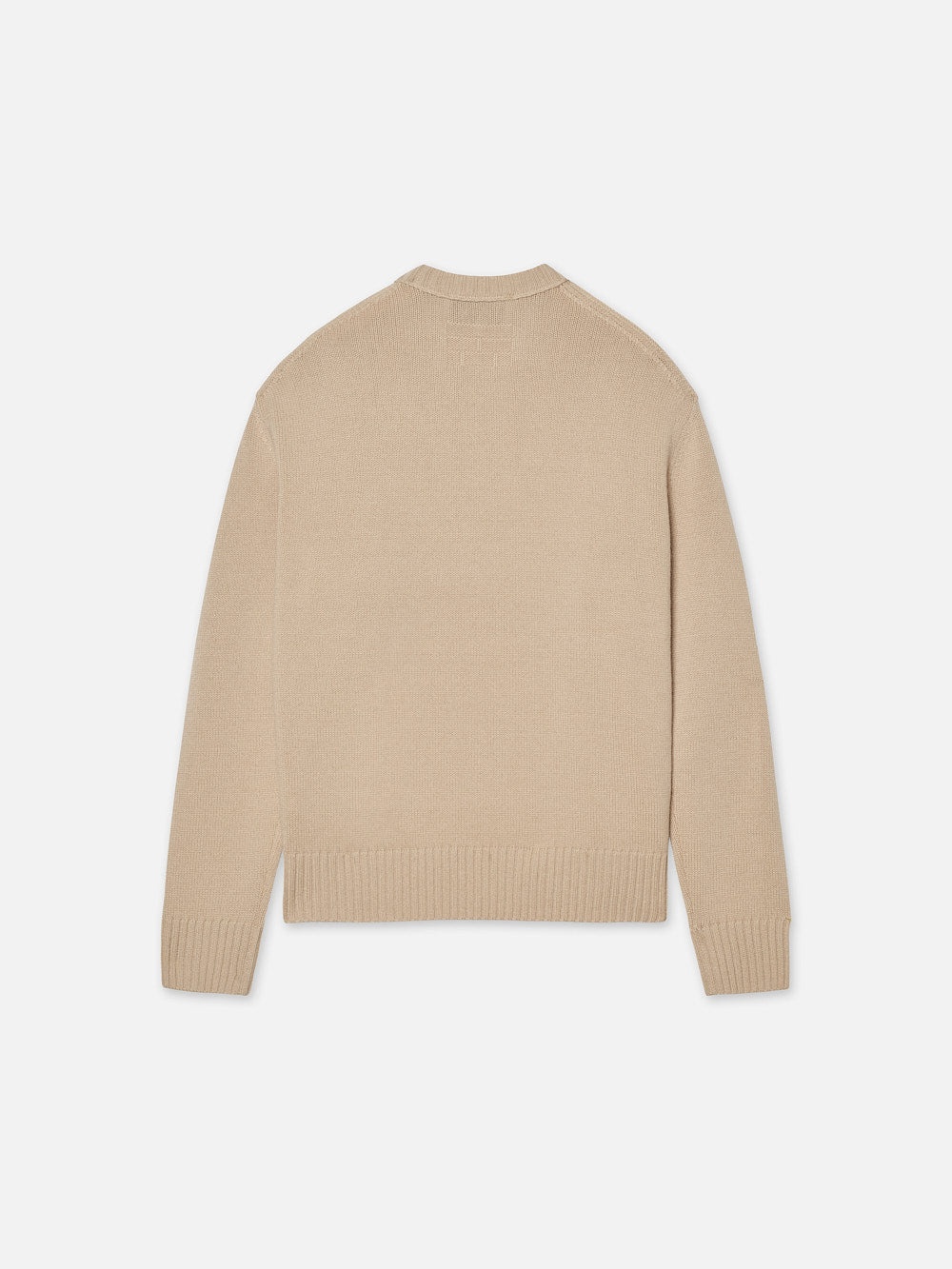 The Cashmere Crewneck in Sand Beige - 3