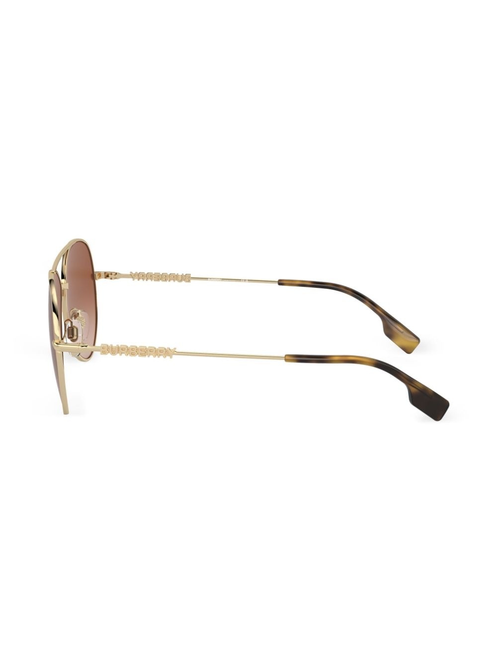 logo-plaque pilot-frame sunglasses - 3