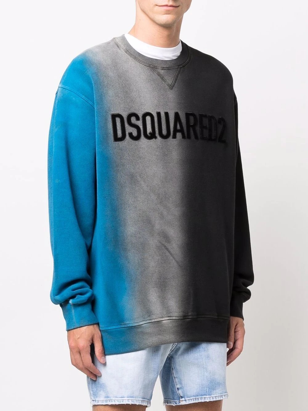 block-print sweatshirt - 3