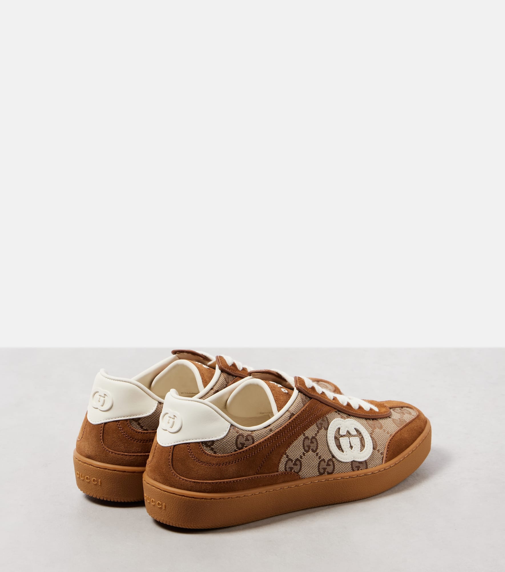 Interlocking G GG Canvas suede sneakers - 2