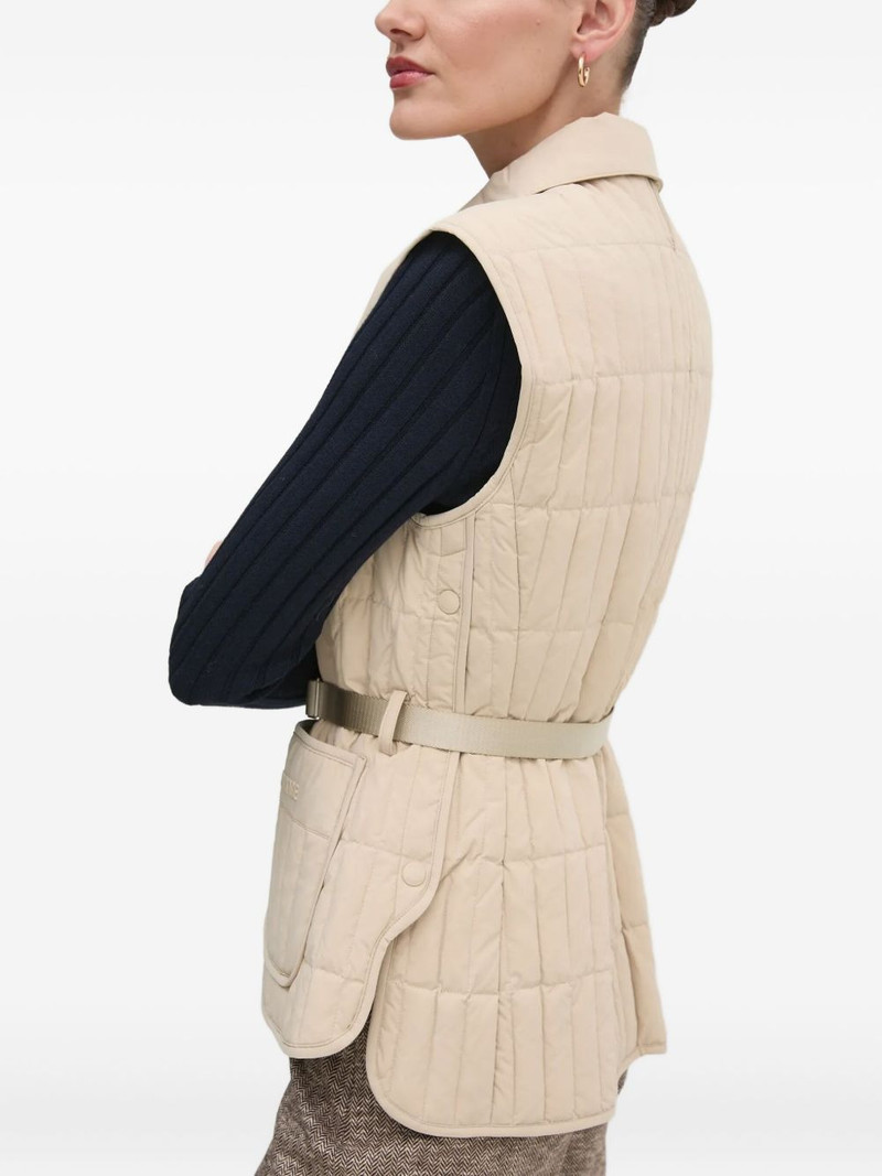 Helia quilted belted gilet 3