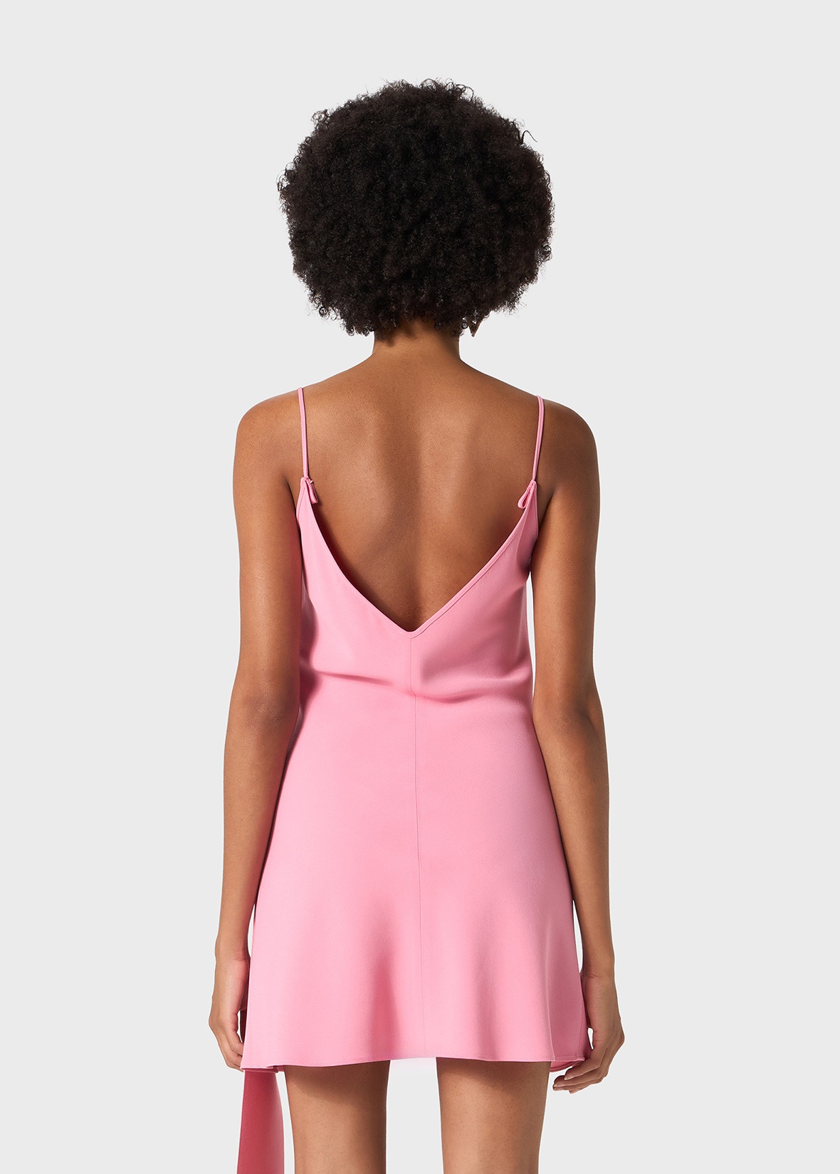 SLIP DRESS WITH SATIN BAND AND LOGO DECORATION - 4