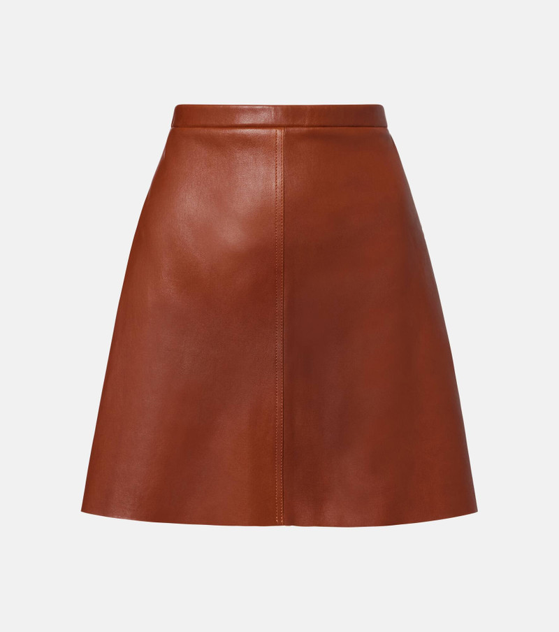 Lucie 22 leather miniskirt 1