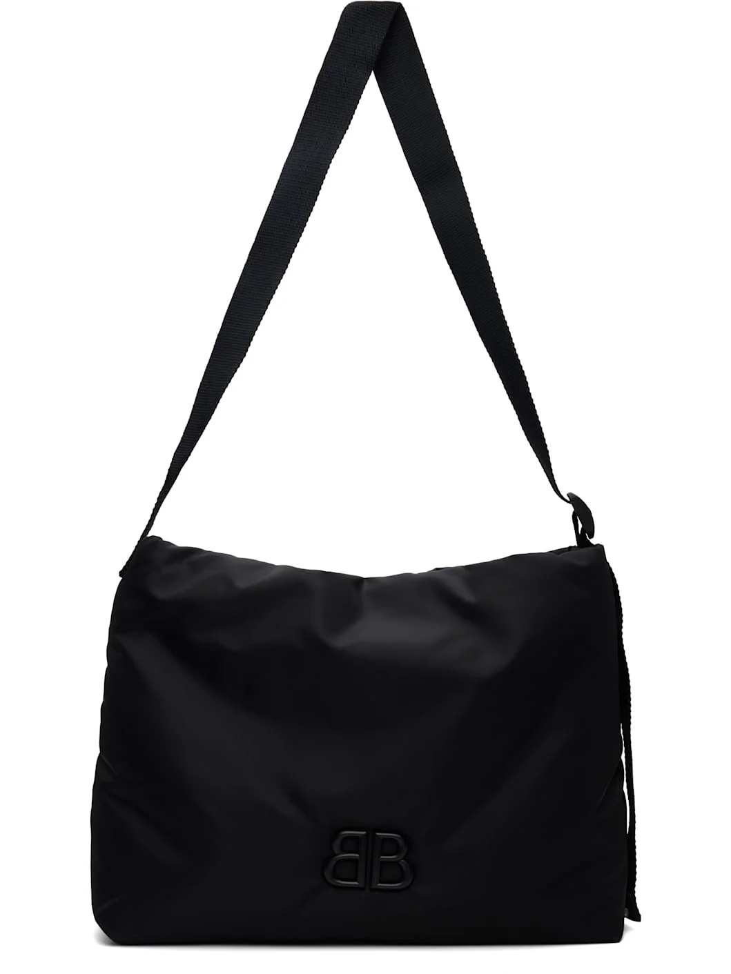 Black Nylon Twill Monaco Bag - 1