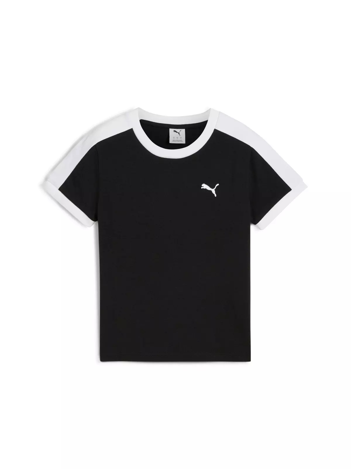 PUMA Women's T7 Slim Tee -Black - 4