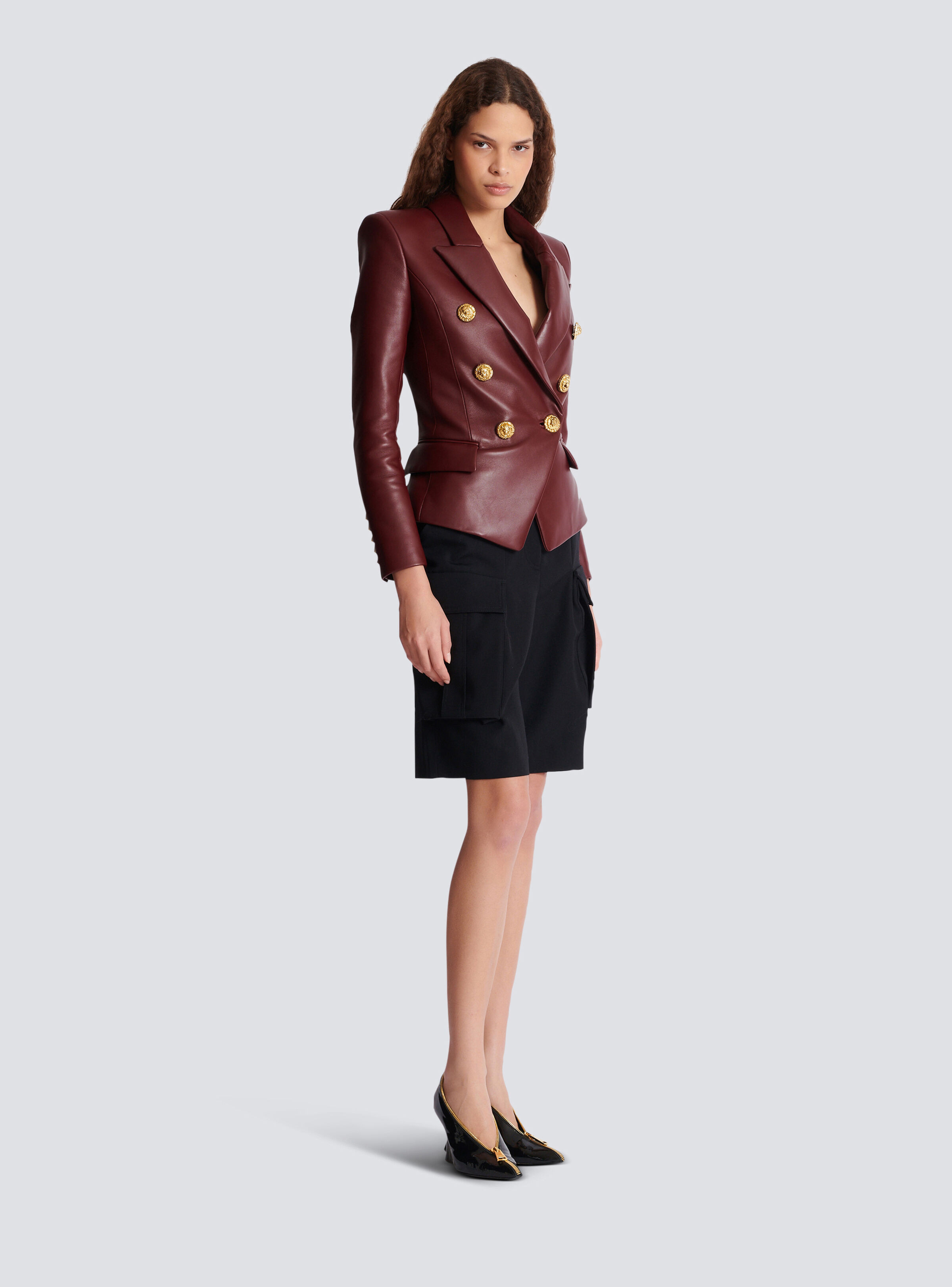 6-button lambskin jacket - 3