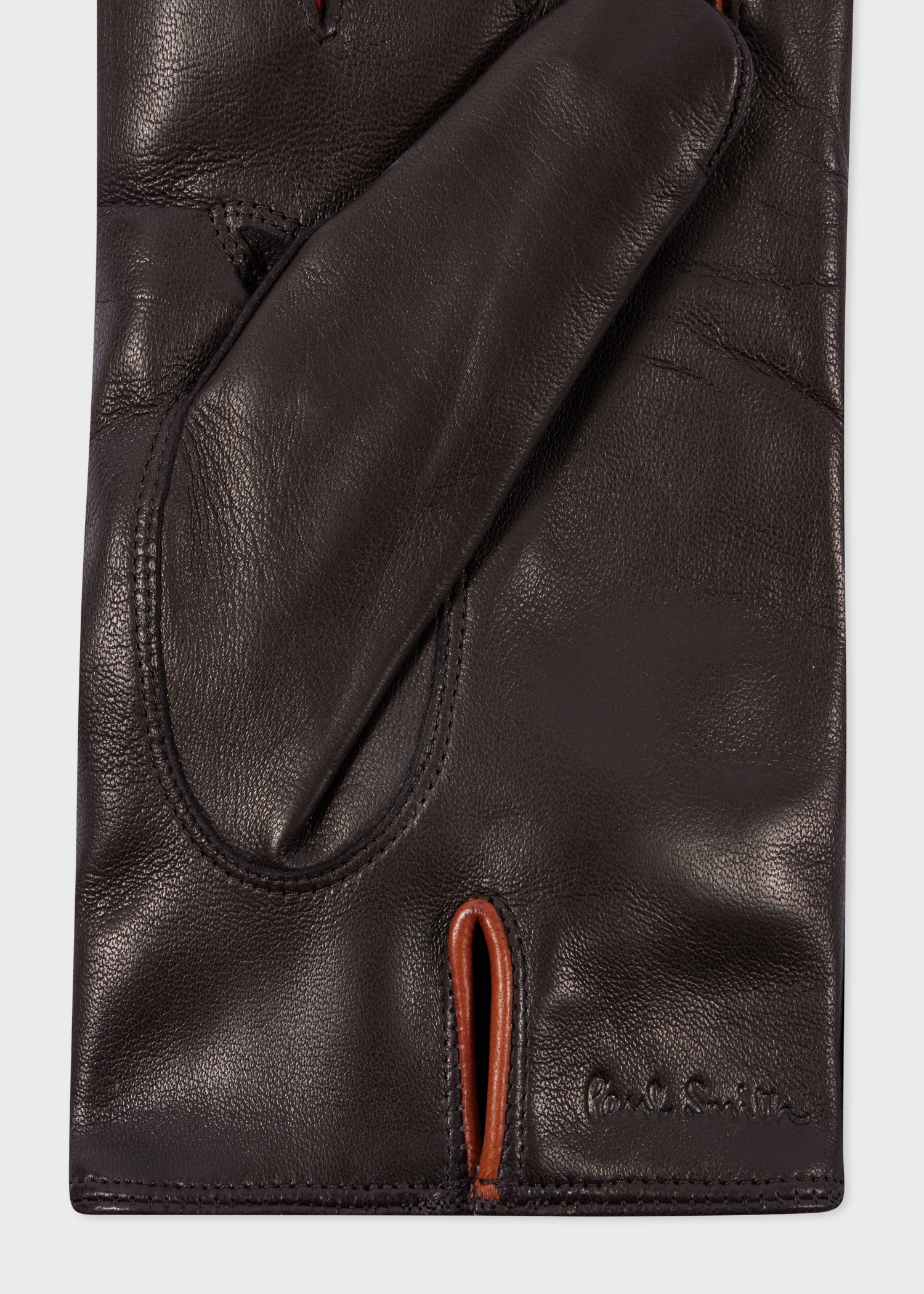 Brown Leather 'Concertina' Gloves - 3