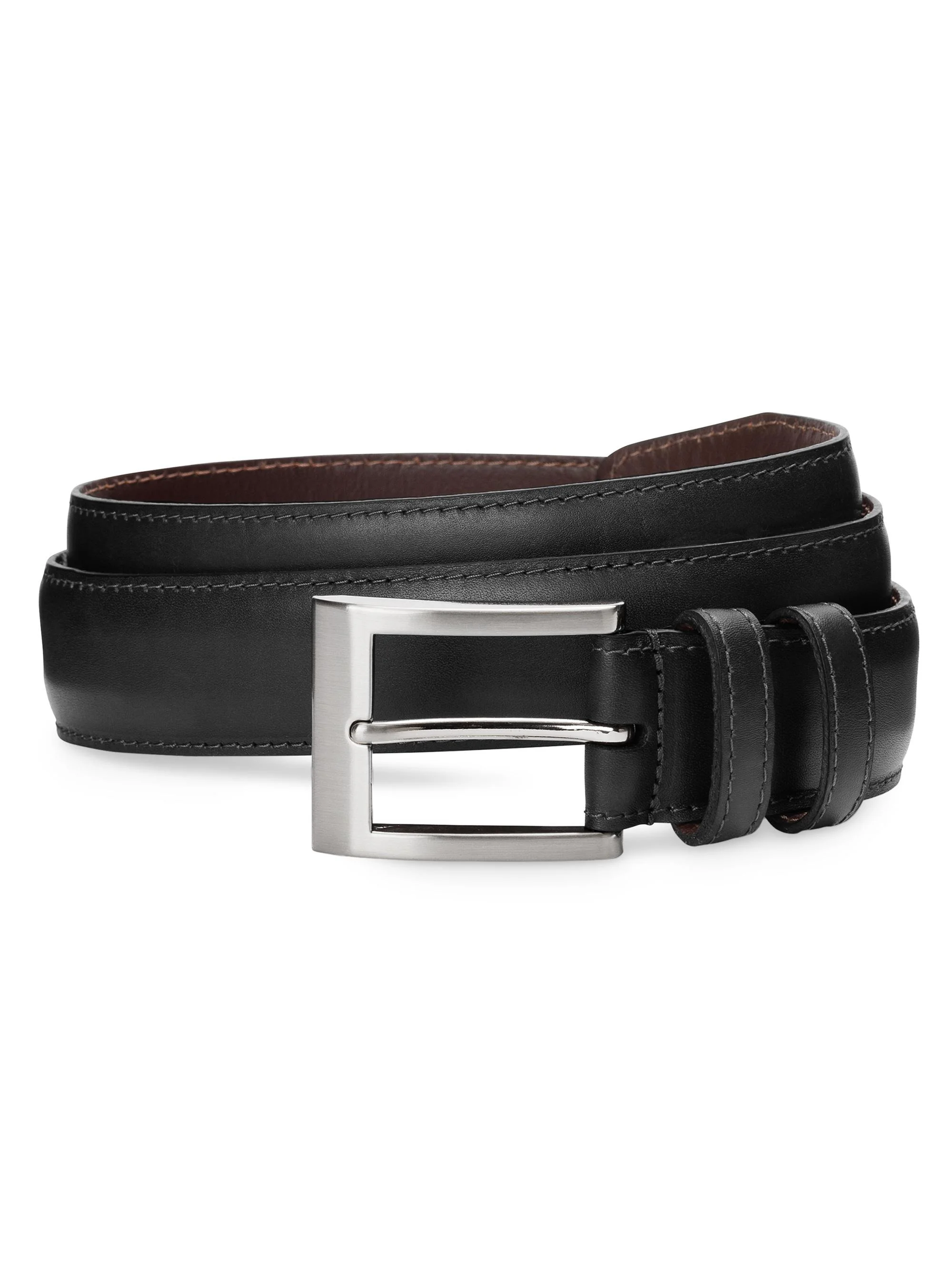Men's Leather Belt - Black - 1