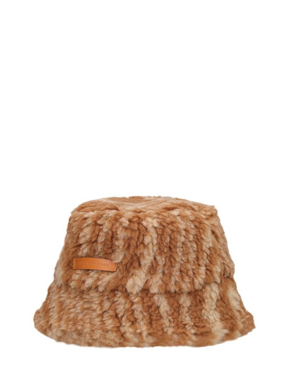 Stella McCartney Woodgrain teddy jacquard bucket hat outlook