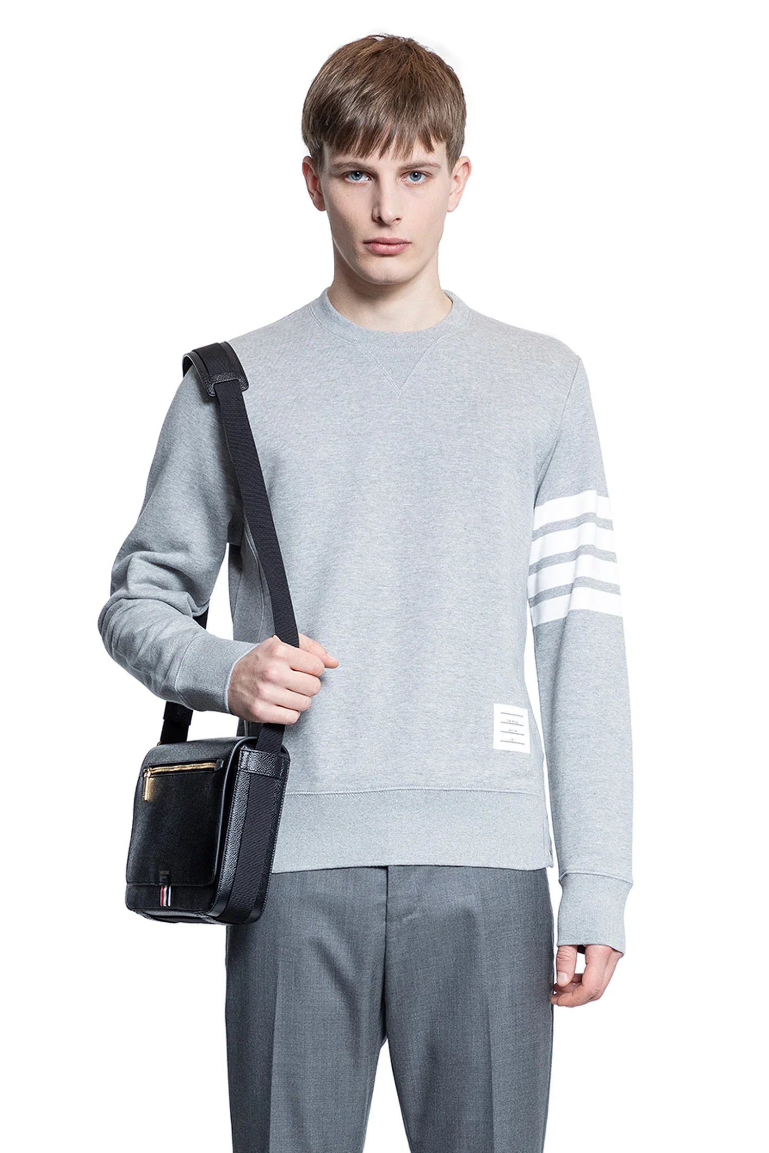 THOM BROWNE MAN GREY SWEATSHIRTS - 5