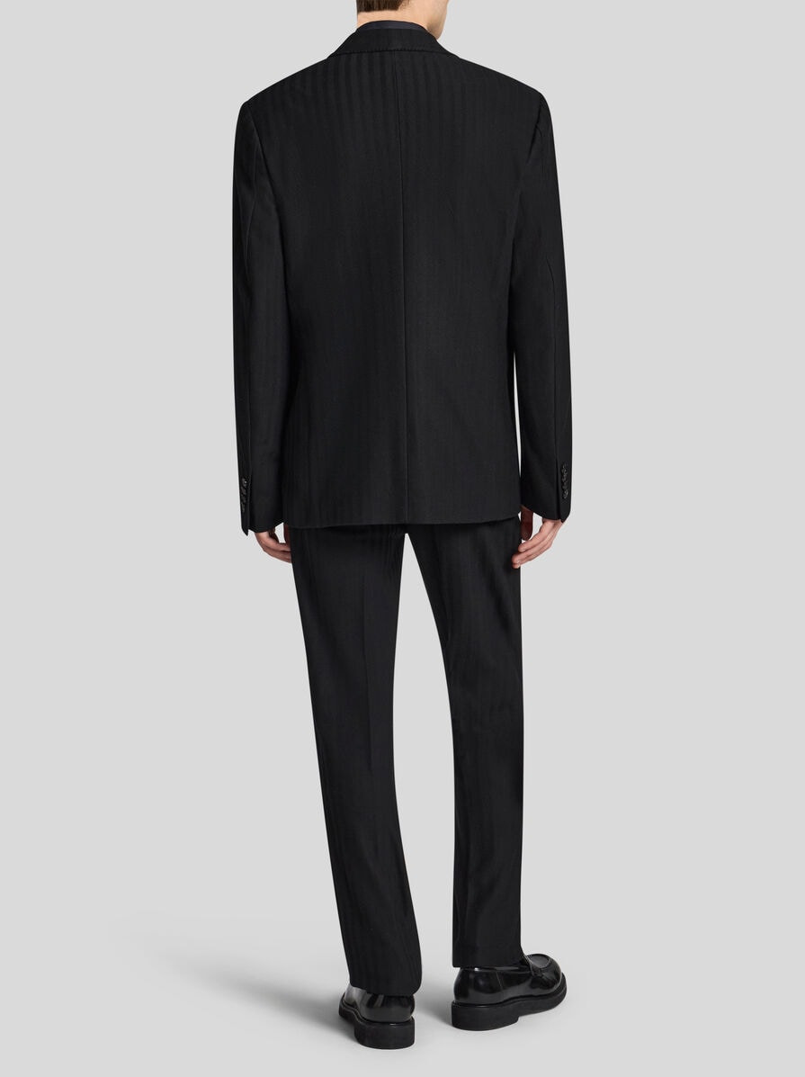 SINGLE-BREASTED JACKET WITH SHAWL LAPELS - 4