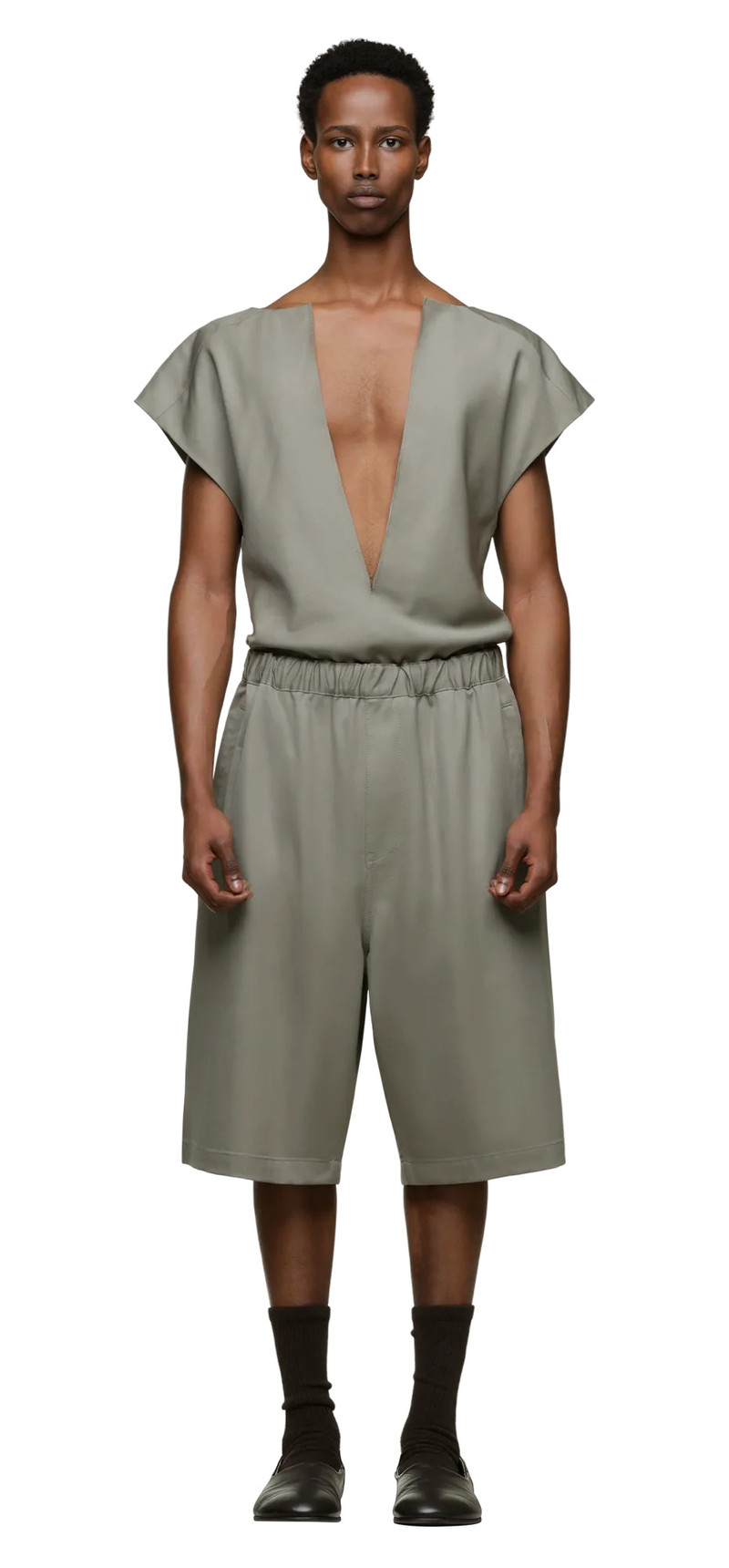 entire studios BOXING SUITING SHORT KELLY GREEN outlook