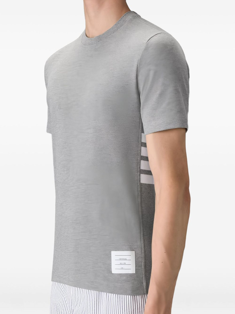 Thom Browne stripe-detail T-shirt outlook