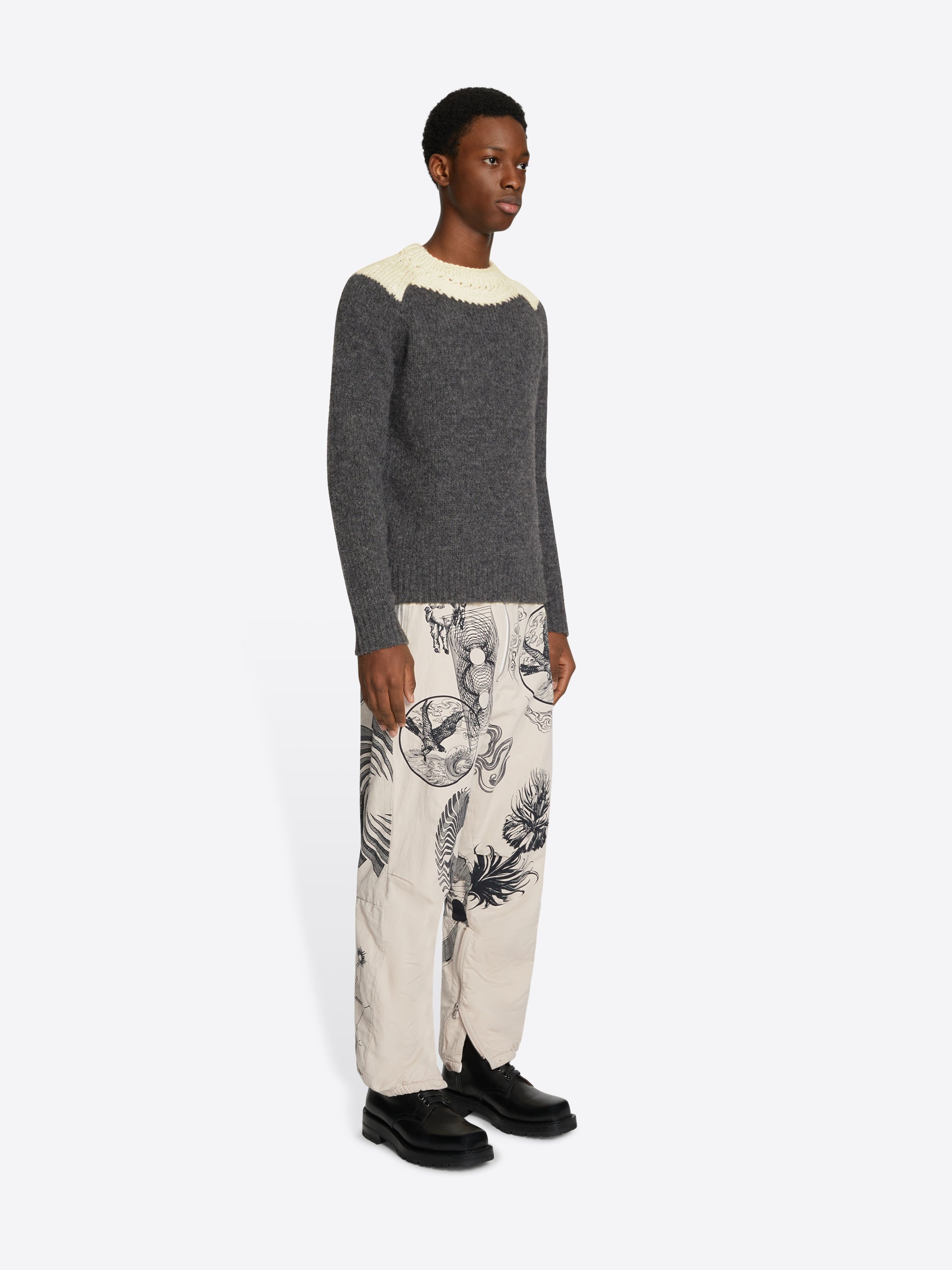 CROCHET WOOL SWEATER - 3
