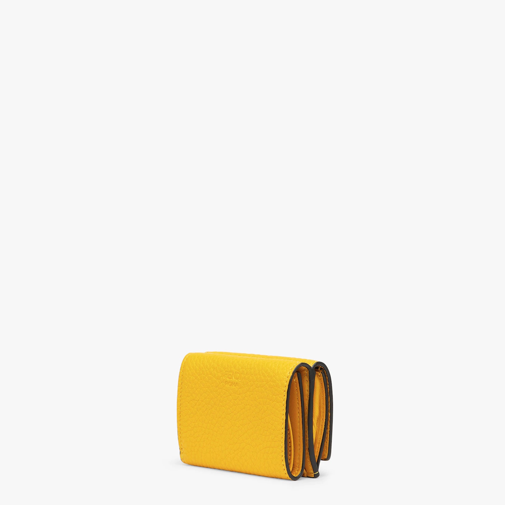 Compact, tri-fold Peekaboo Selleria wallet with large internal banknote compartment and three concea - 2
