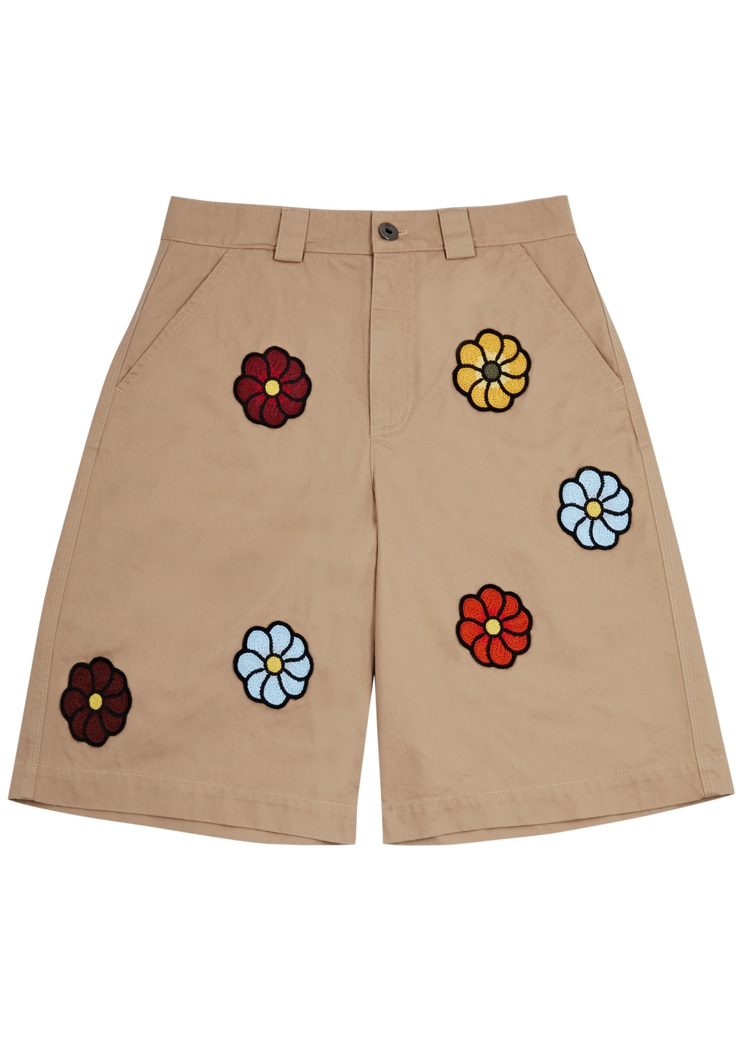 1 Moncler JW Anderson floral cotton shorts - 1