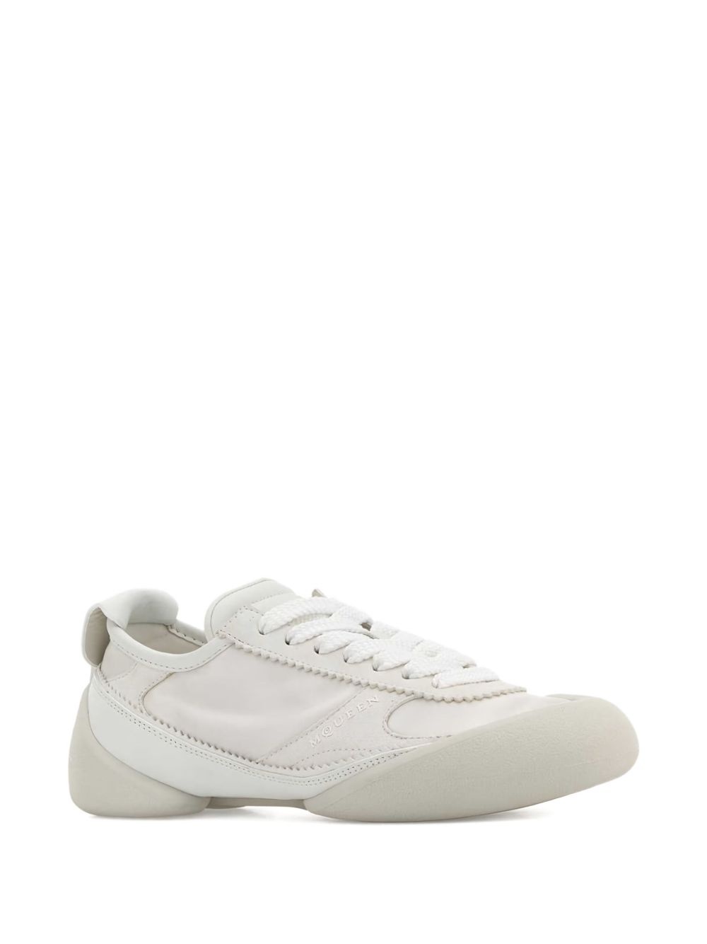 lace-up leather sneakers - 2