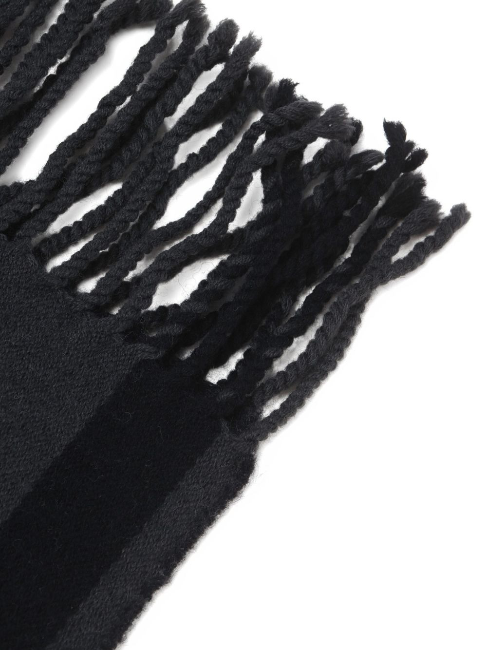 striped fringe scarf - 3