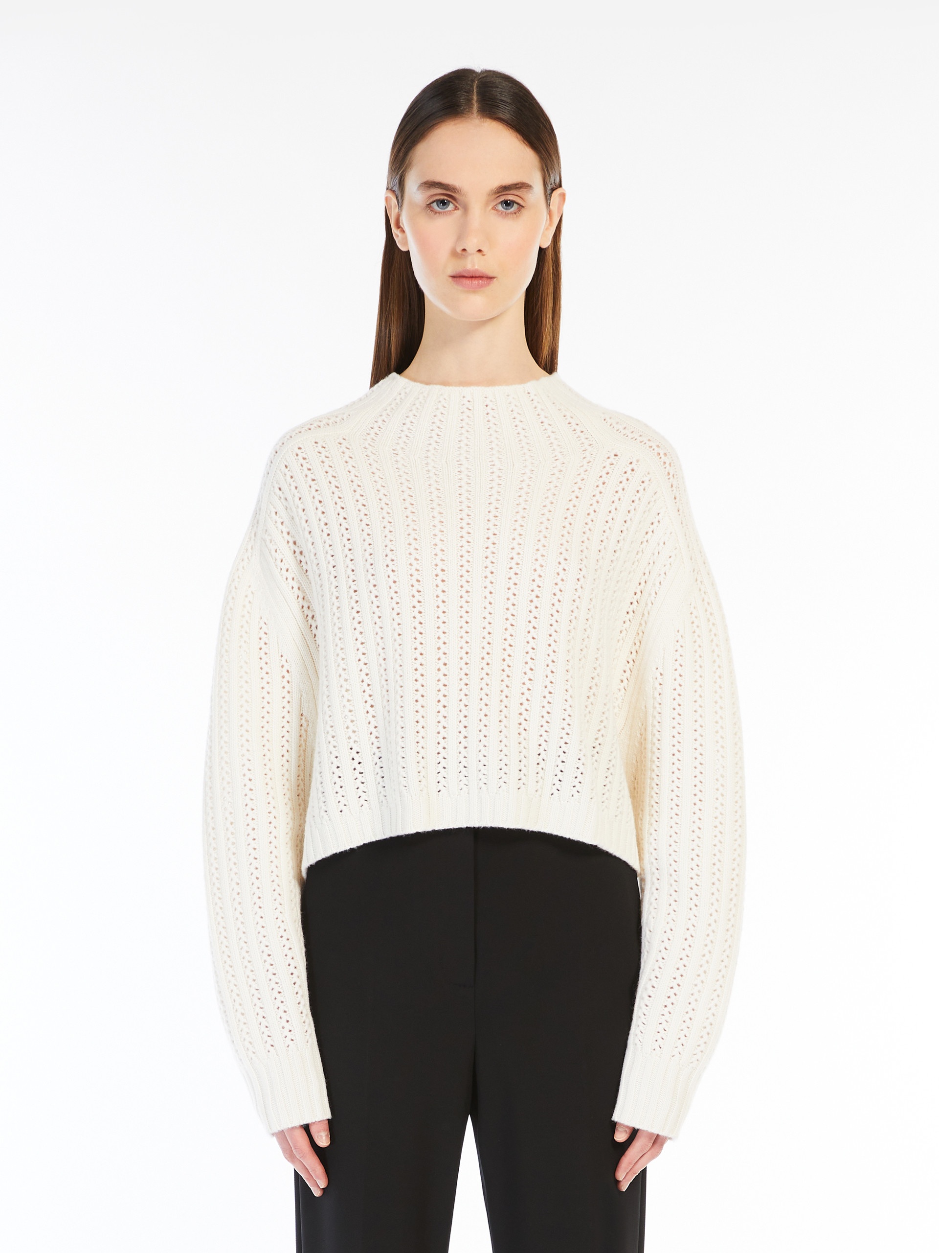 HODEIDA Wool and cashmere cropped jumper - 3