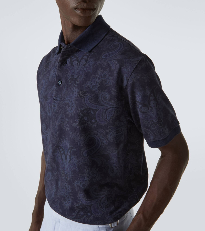 Paisley cotton polo shirt 5