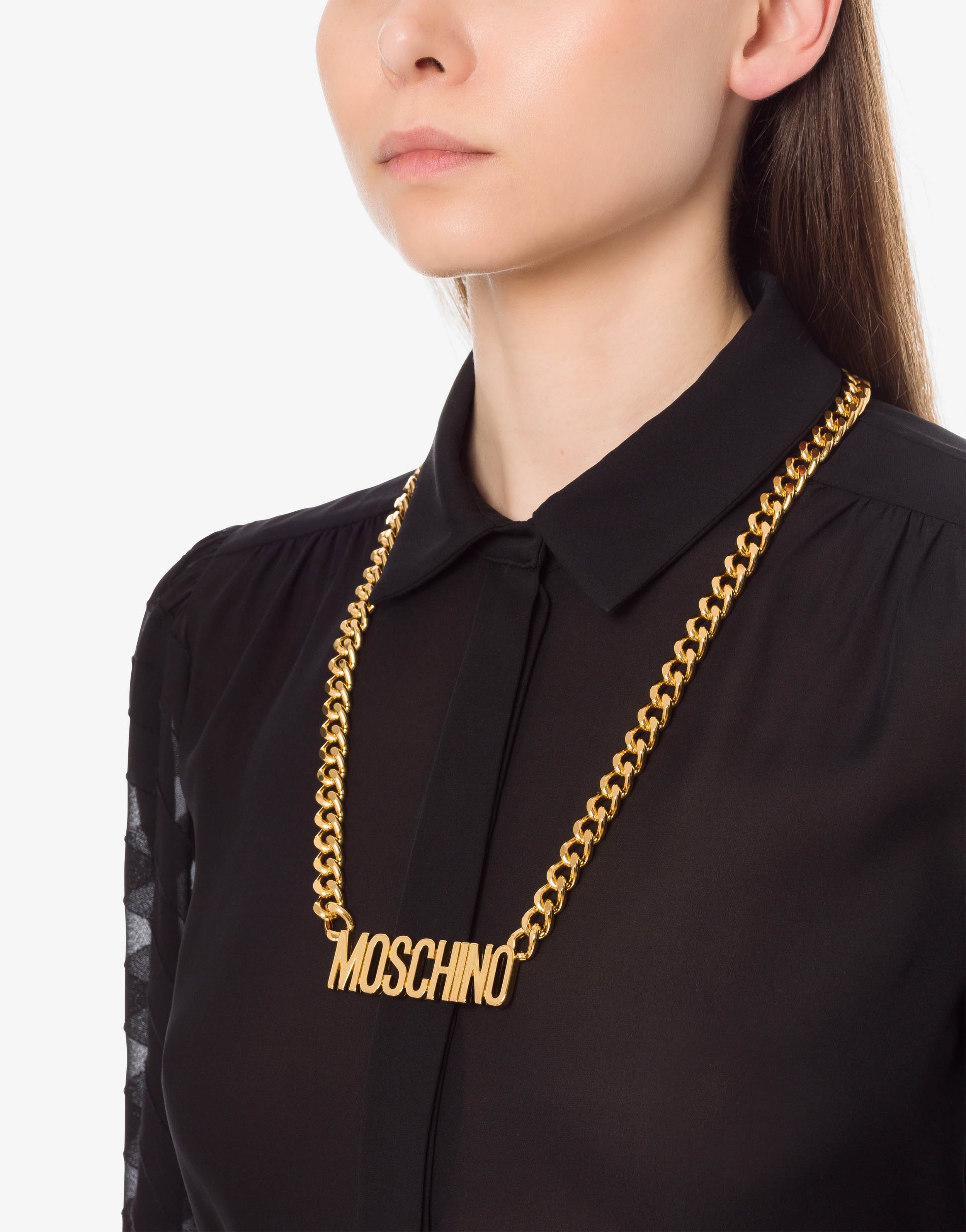 LETTERING LOGO NECKLACE - 4