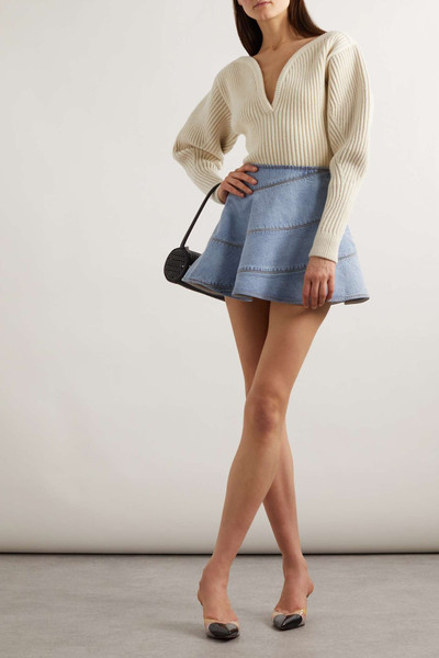 Alaïa Ribbed wool and cashmere-blend sweater outlook