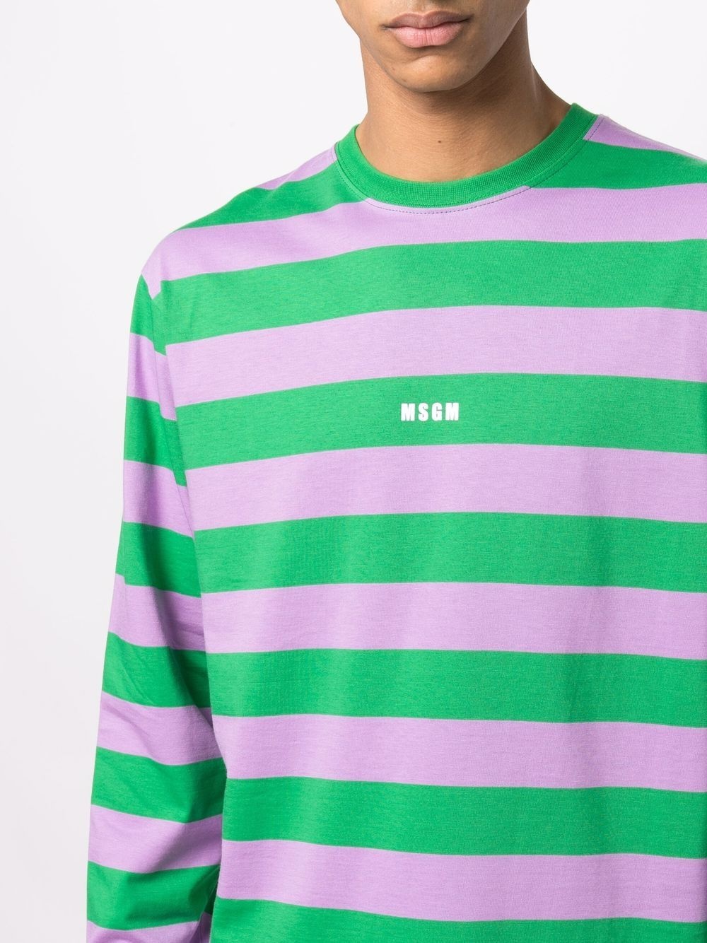 striped long-sleeve T-shirt - 5