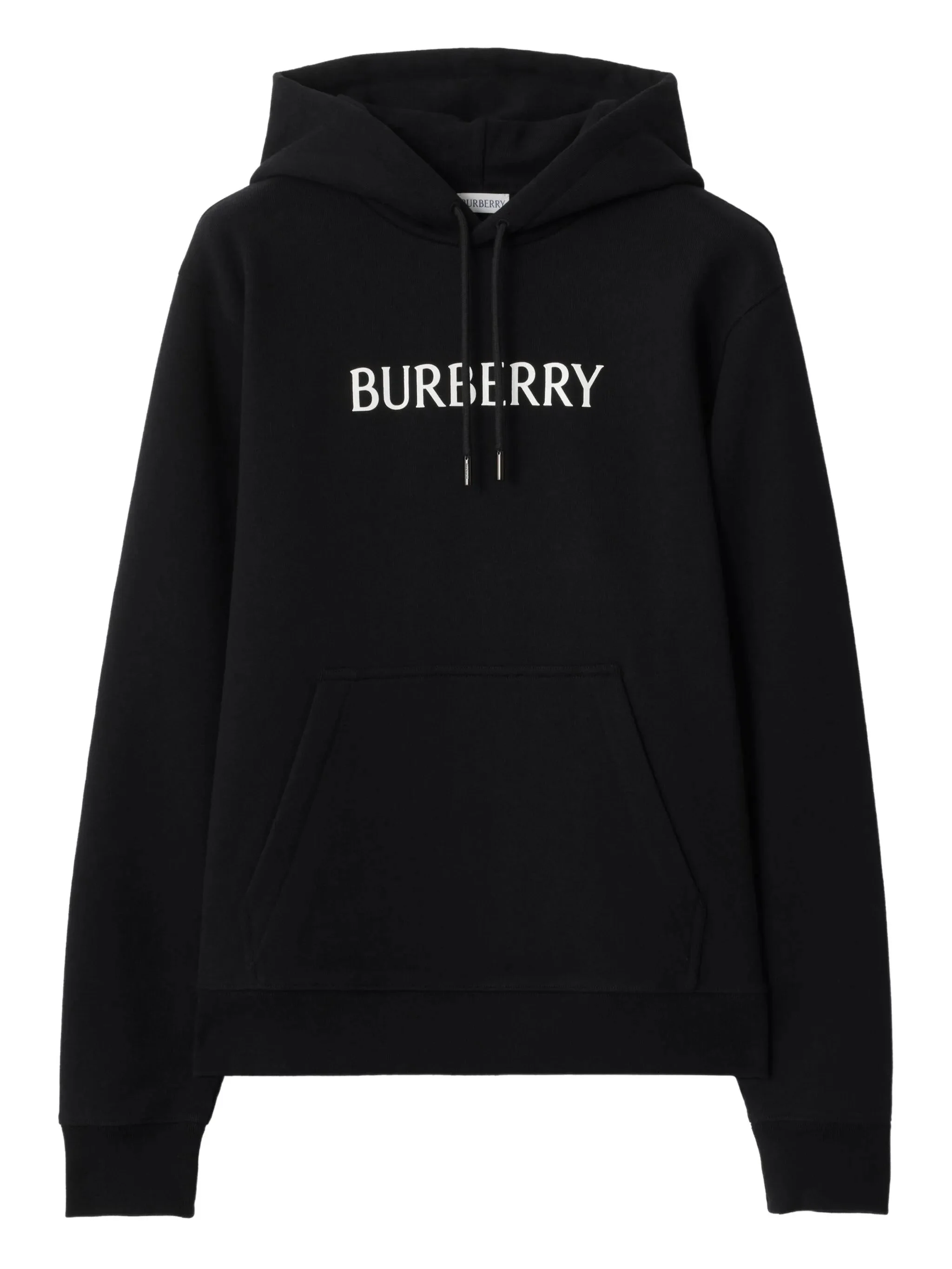 logo-print hooded cotton sweatshirt - 1