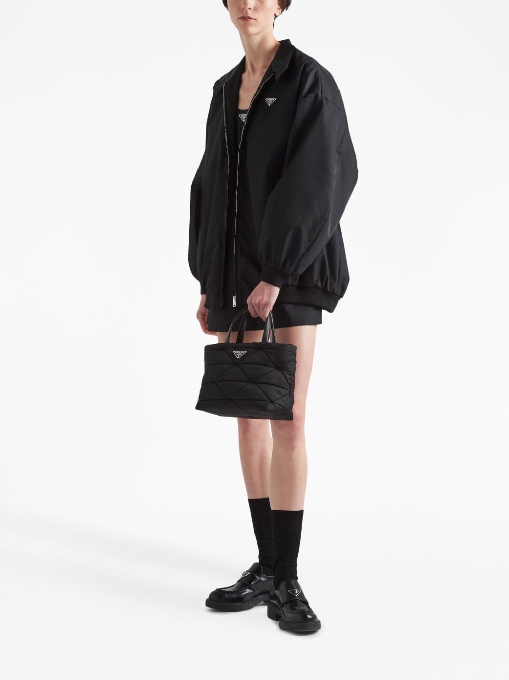 Padded Re-Nylon tote bag - 2