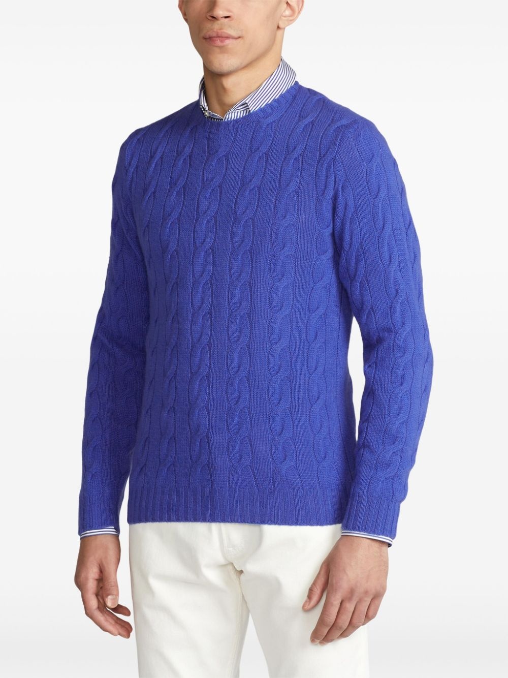 cable-knit jumper - 4