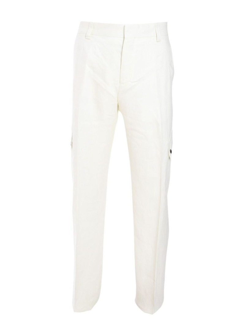 slim-cut cargo trousers 1