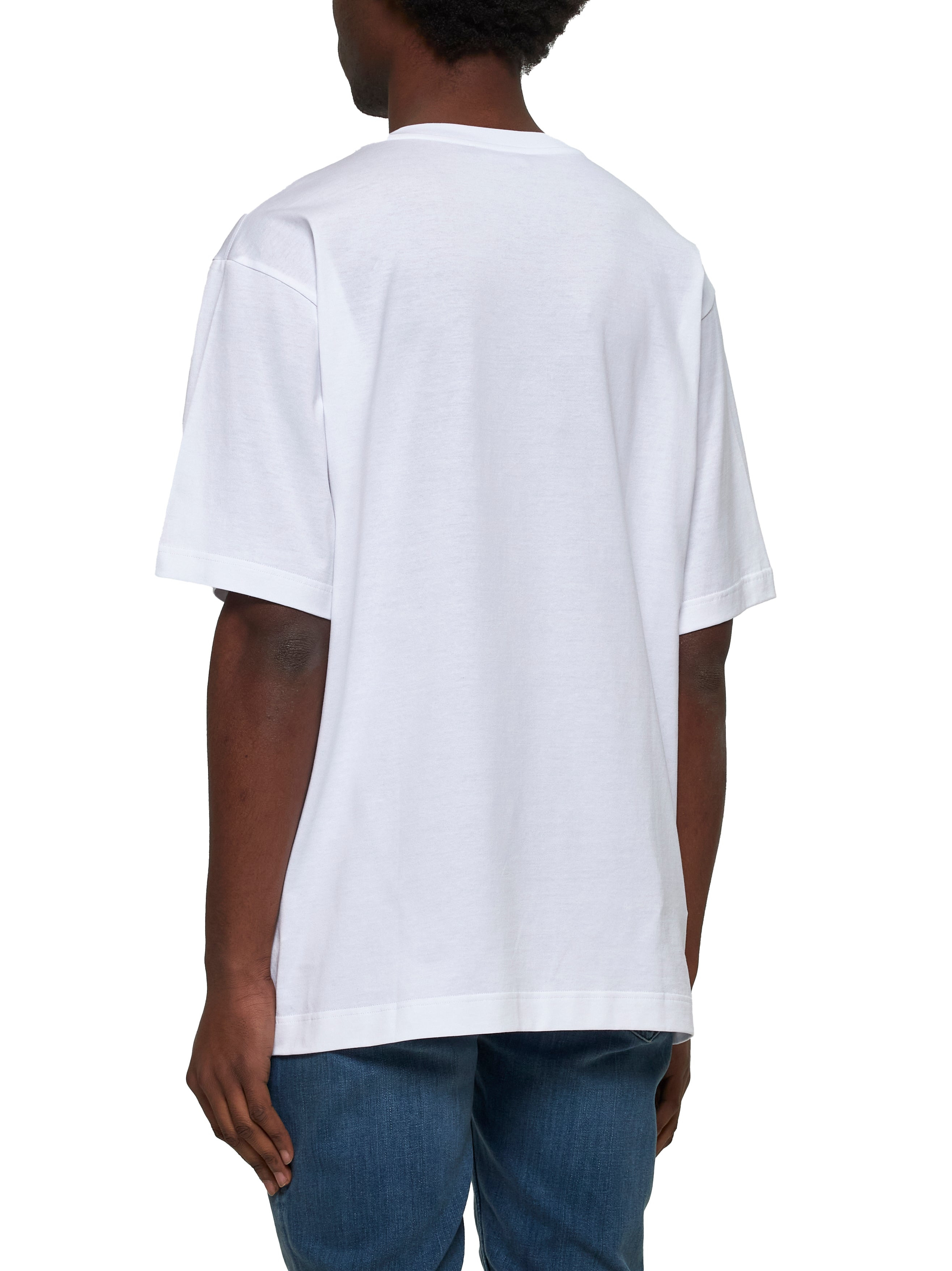 White jersey logo T-shirt - 3