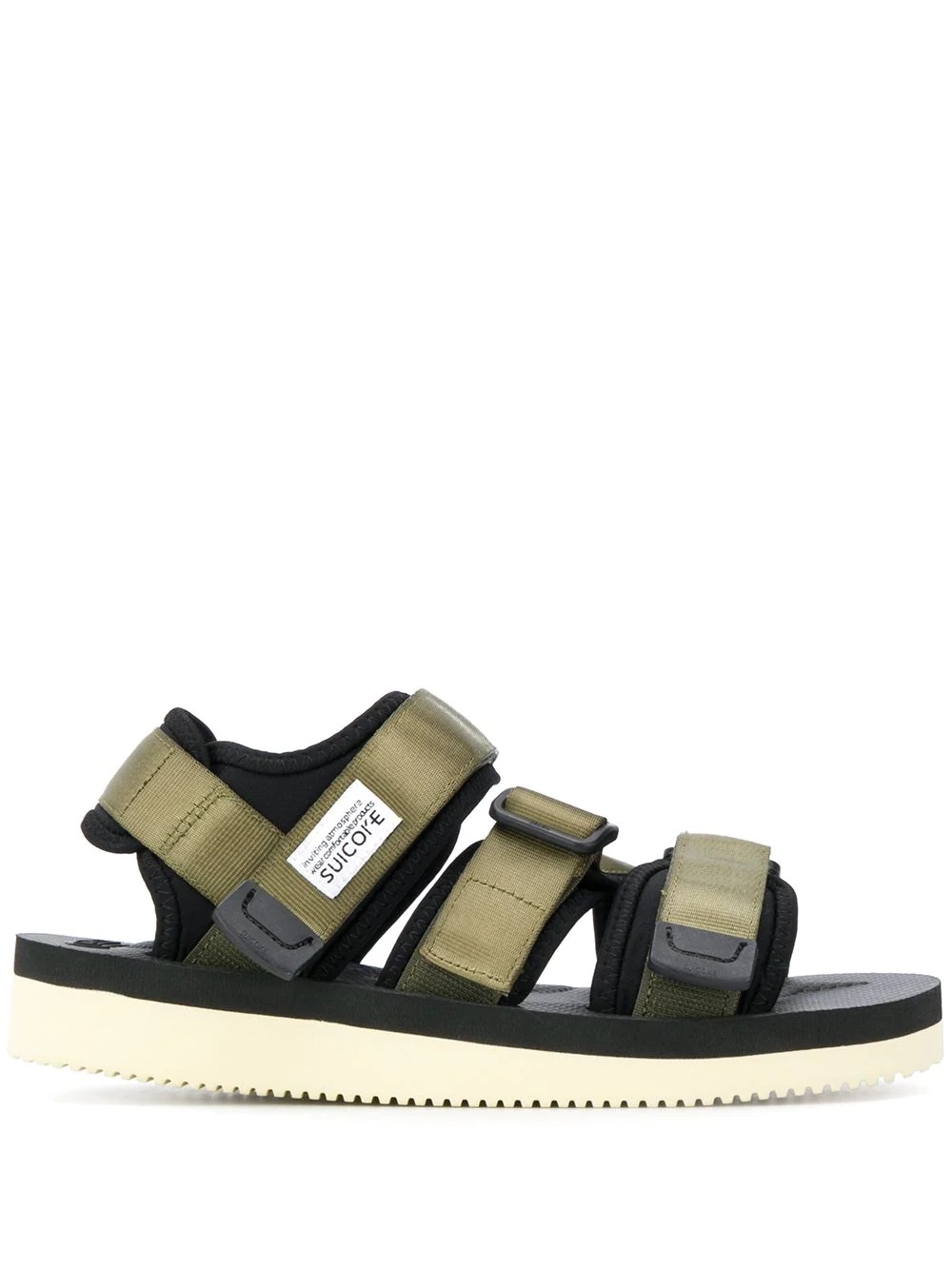 textured strap sandals - 1