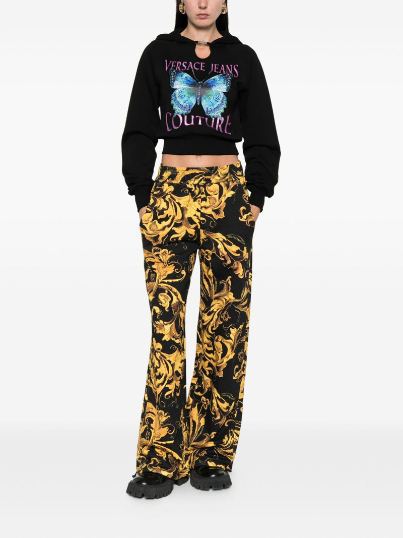 VERSACE JEANS COUTURE butterfly-print hoodie outlook