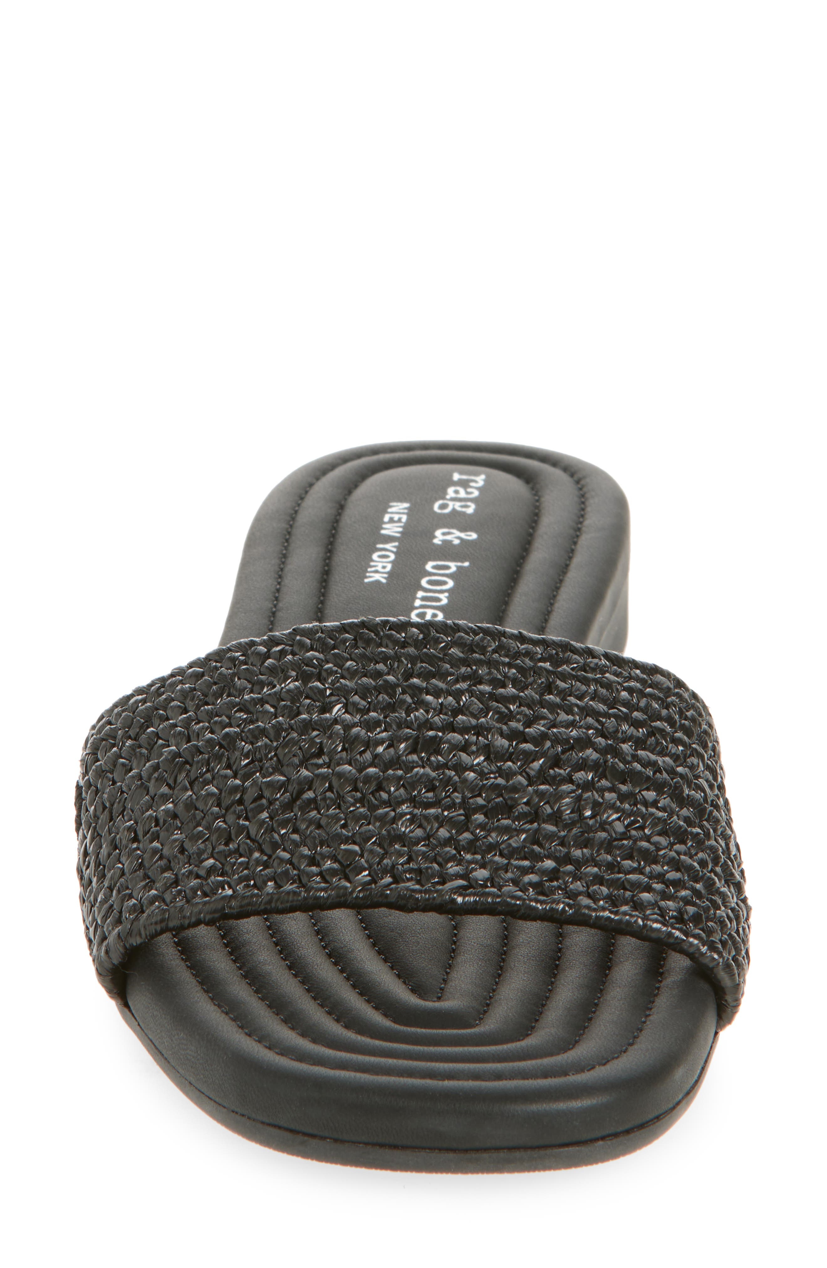 rag & bone Ellie Slide Sandal in Black at Nordstrom - 4