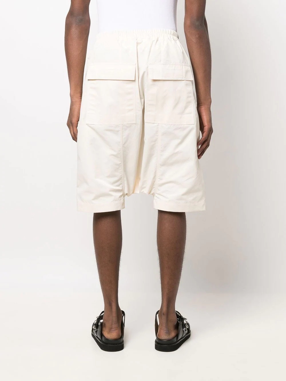 drawstring-waist shorts - 4